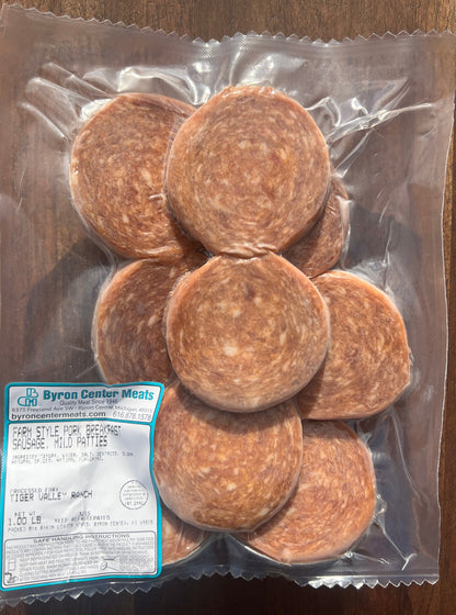 Pork Breakfast Sausage Patties $9.99/lb